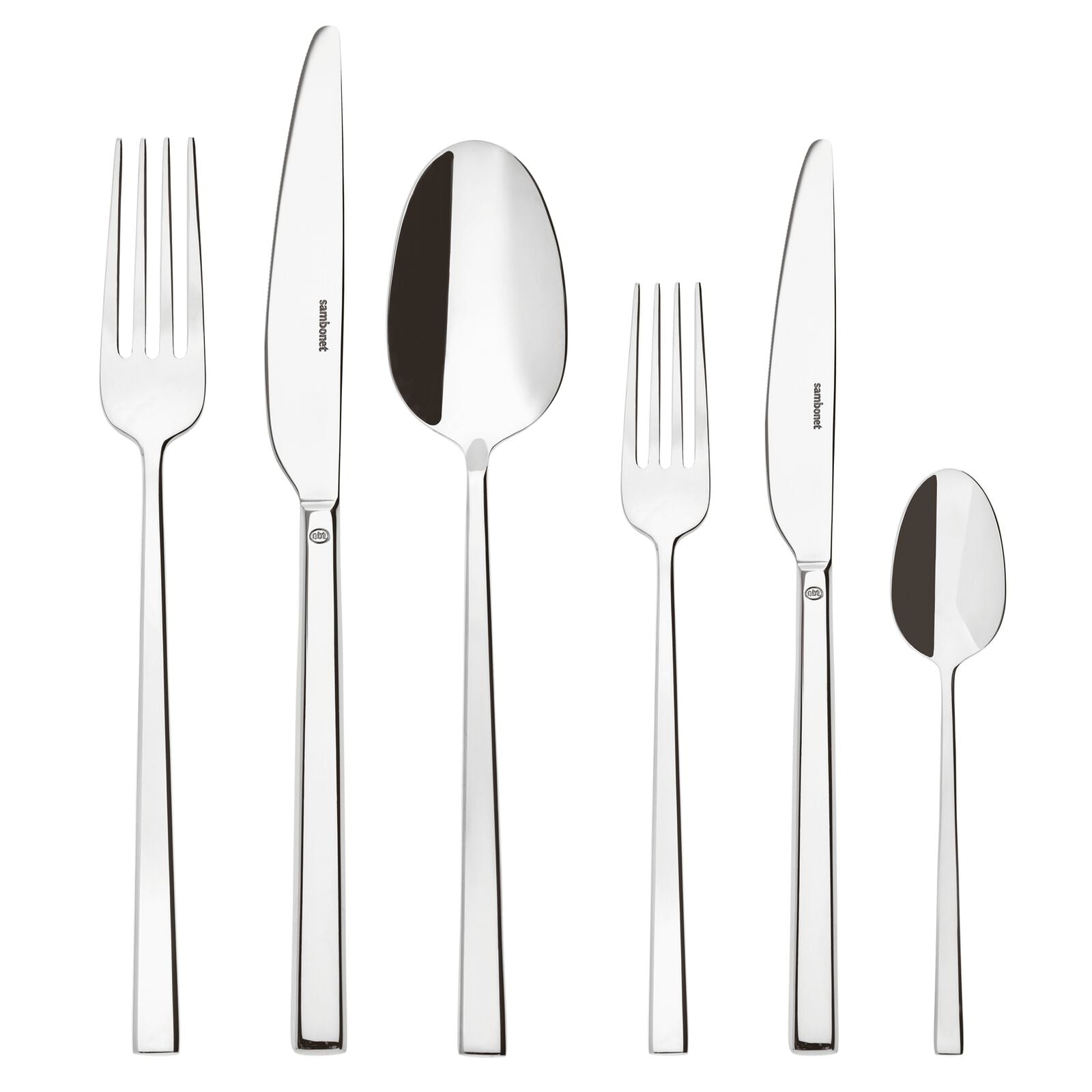Sambonet - Rock mirror steel 36-delig bestek - Oosterlinck