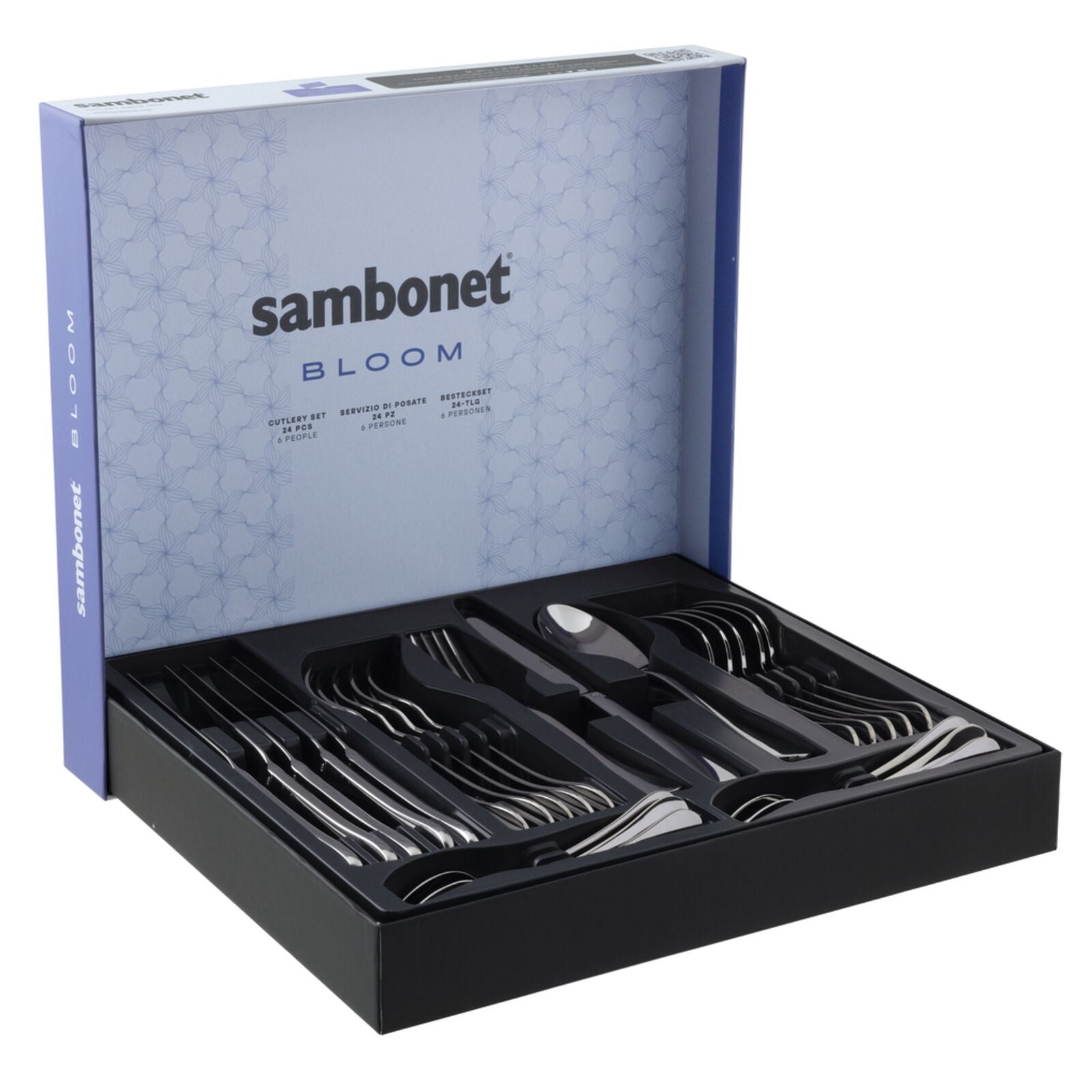 Sambonet - Bloom mirror steel 24-delig bestek - Oosterlinck