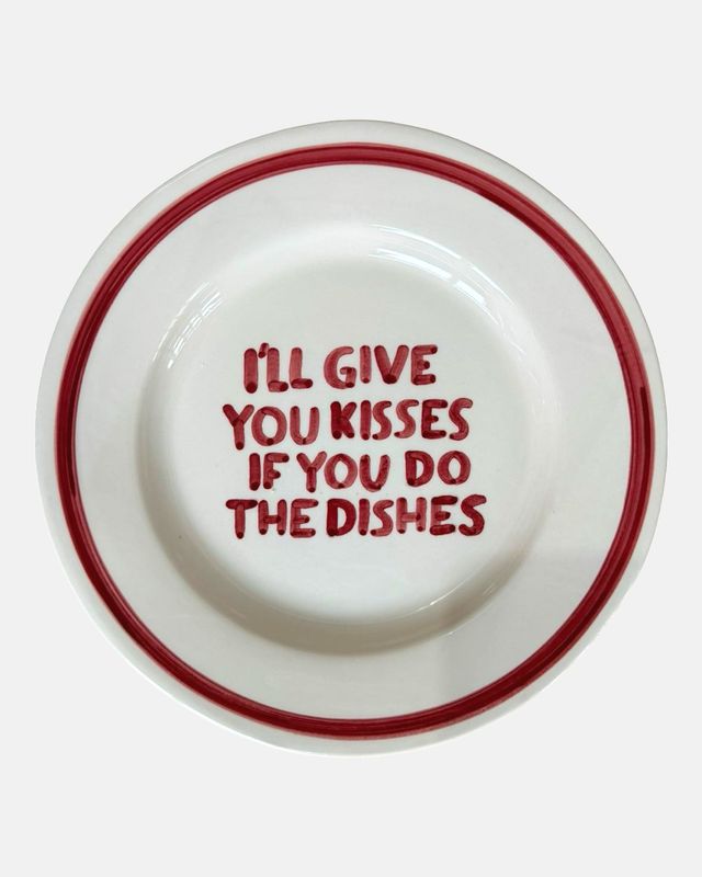 Studio Noticed Bord "I'll give you kisses if you do the dishes" - Oosterlinck Home