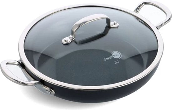 Greenpan Barcelona pro paellapan 30cm met deksel - Oosterlinck