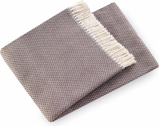 Menza Plaid /deken coffee -50%