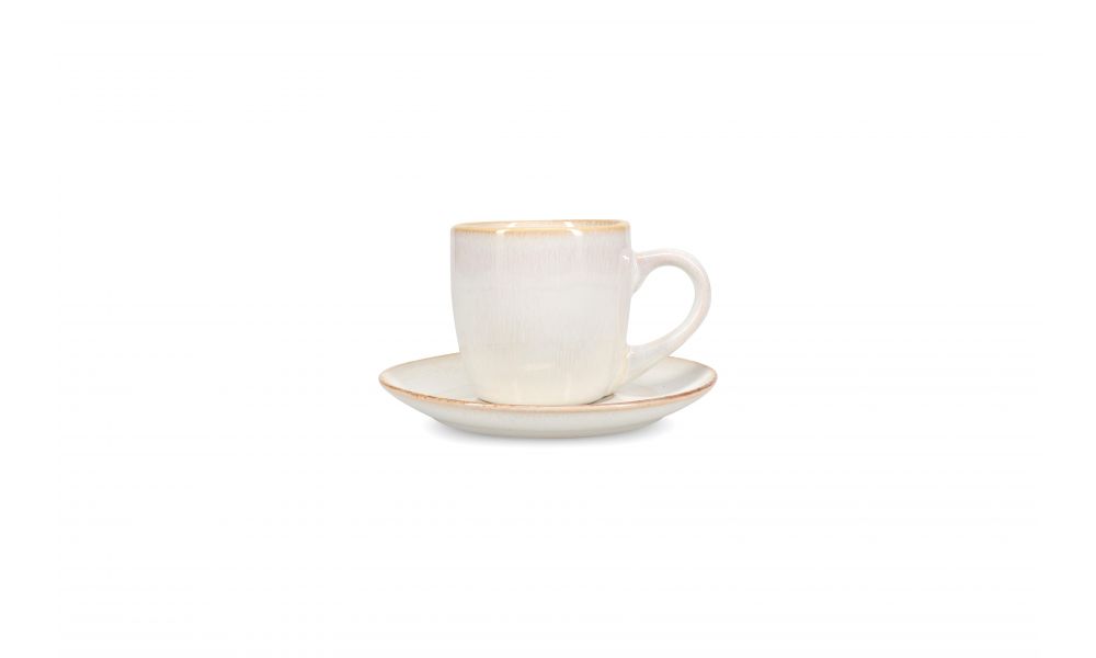 Salt&Pepper Artisan off-white koffiekop & schotel - Oosterlinck