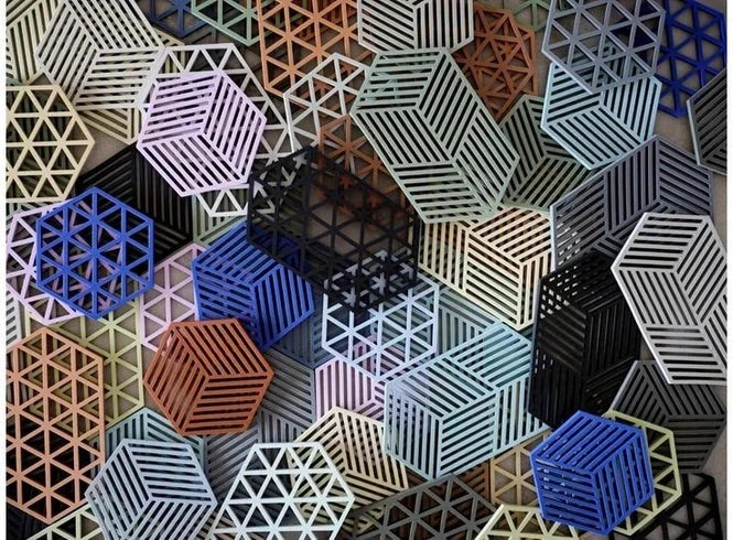 Zone Denmark Triangles kookpotonderzetters - kleurvarianten - Oosterlinck