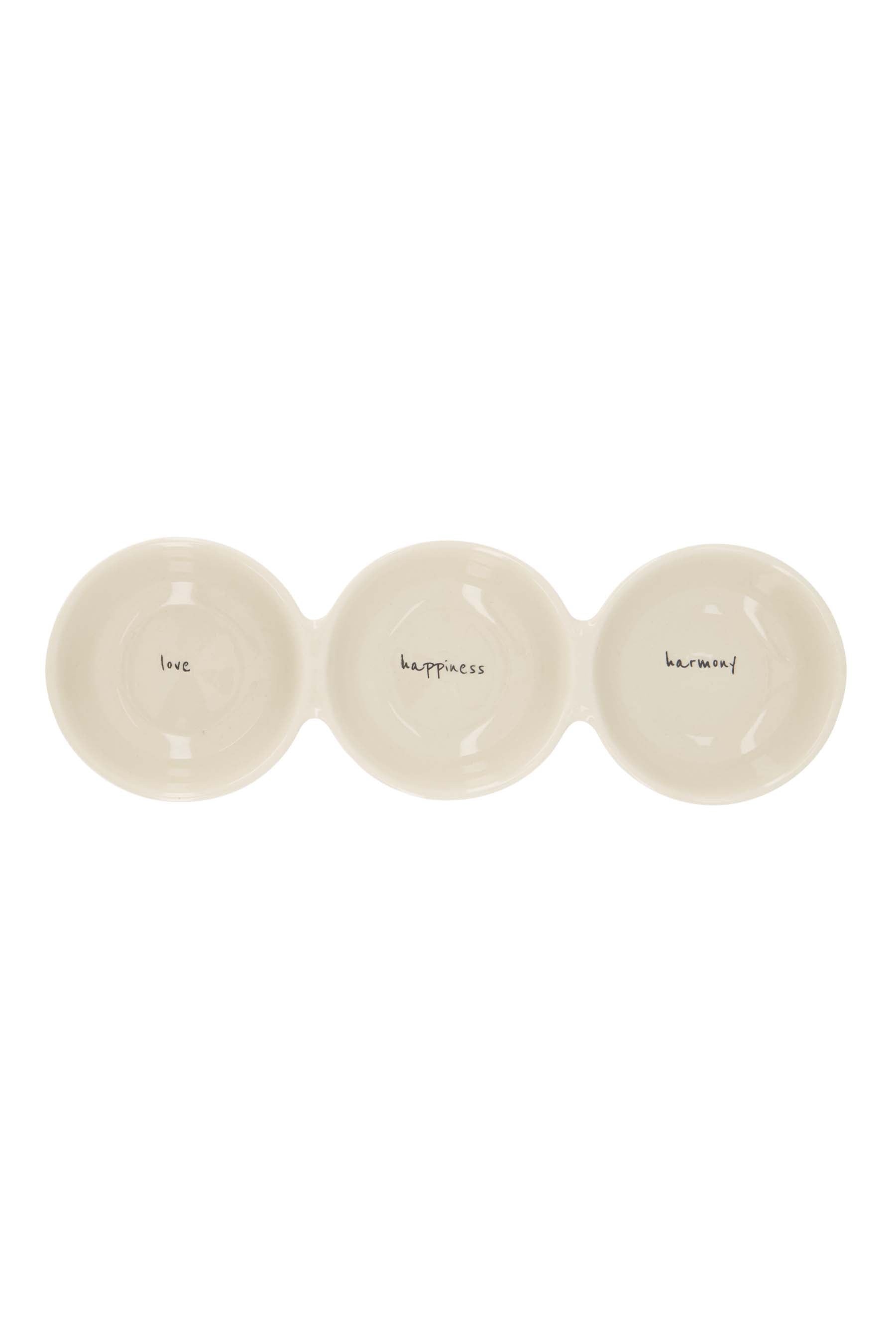 Zusss Serveerbord "love happiness harmony"
