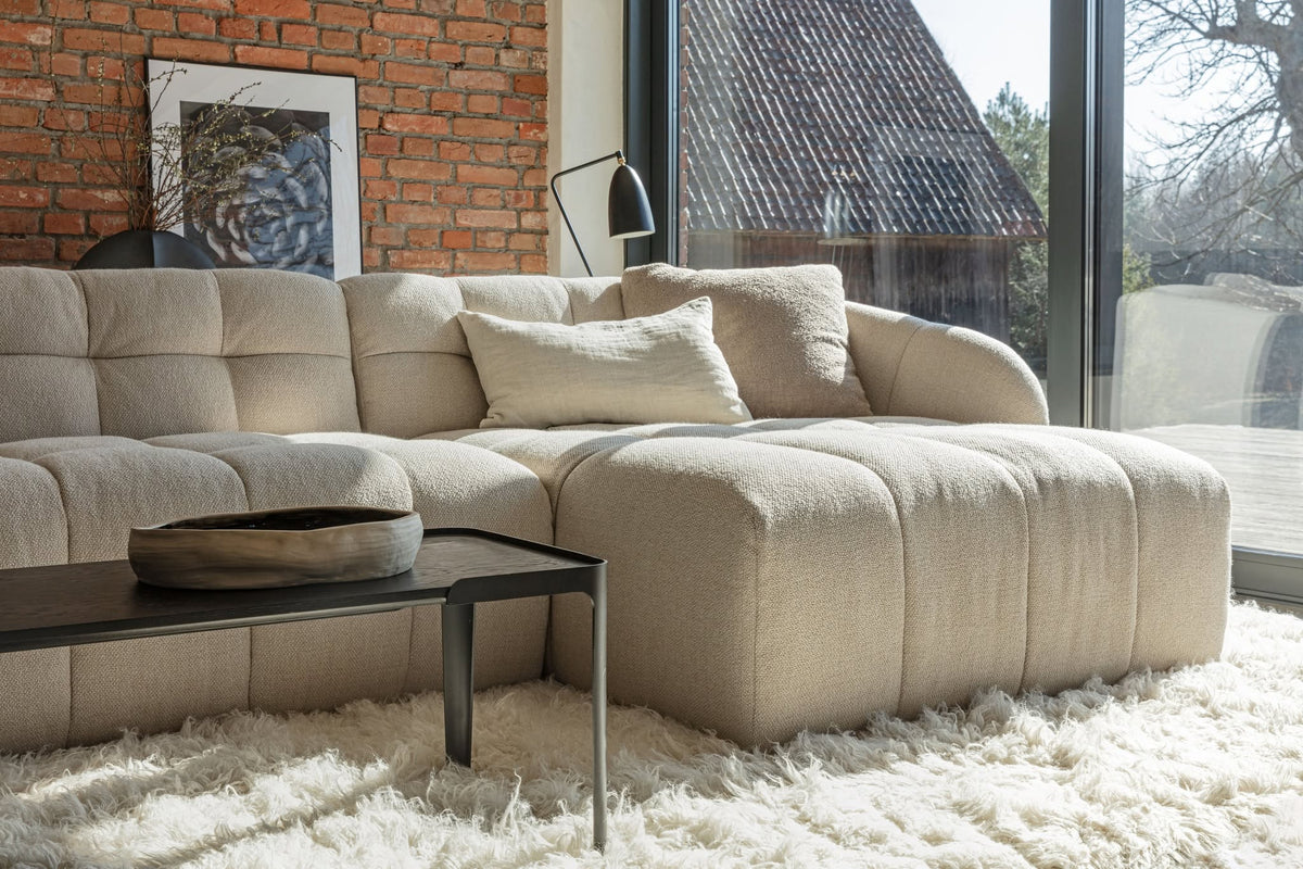 Sits Cube sofa 264*162cm met organische arm spicy beige
