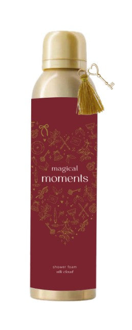 Zusss Magical Moments doucheschuim in witte fles met roze en goudkleurige details, verzorgingsproduct voor een frisse huid