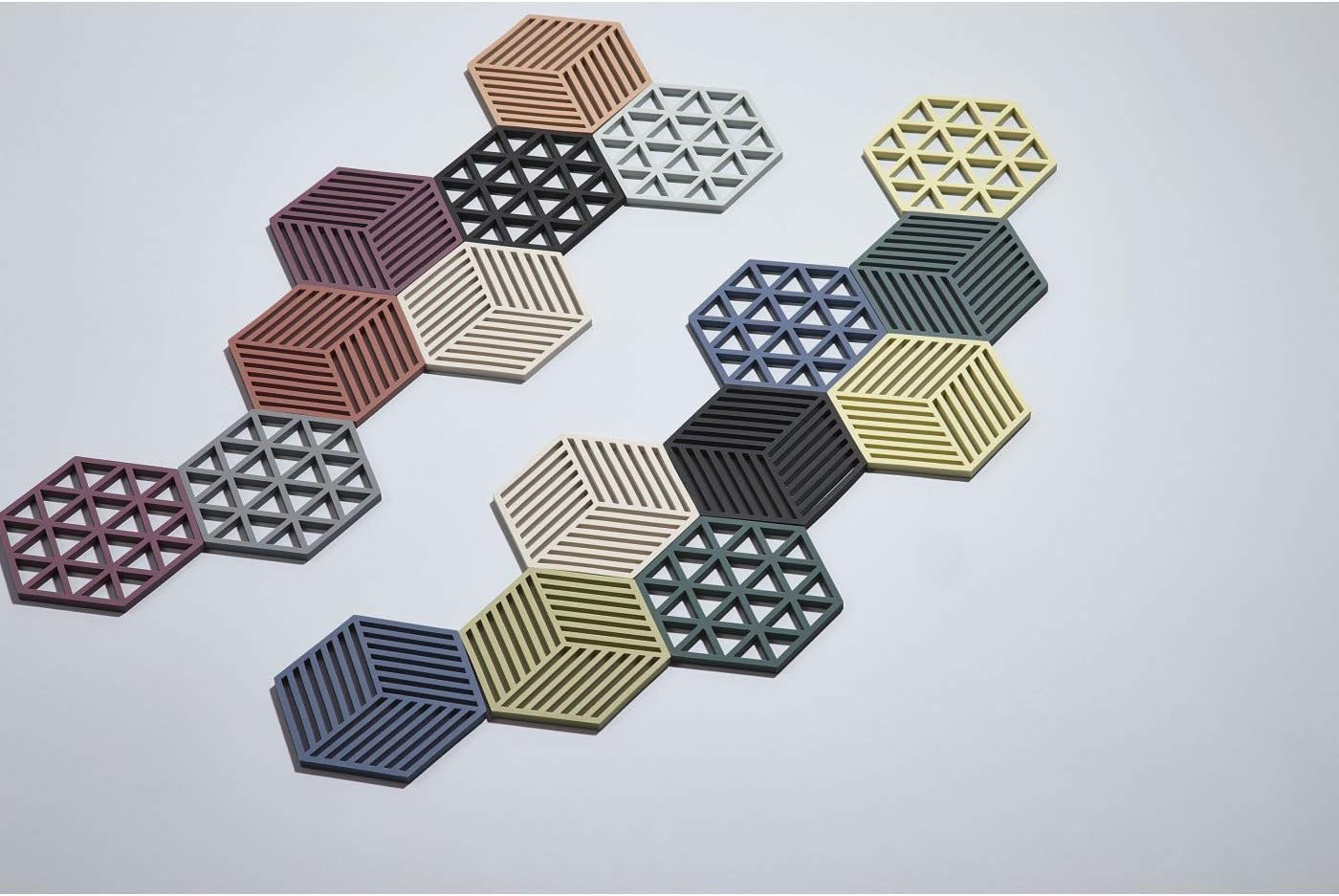 Zone Denmark Hexagon kookpotonderzetters - kleurvarianten - Oosterlinck