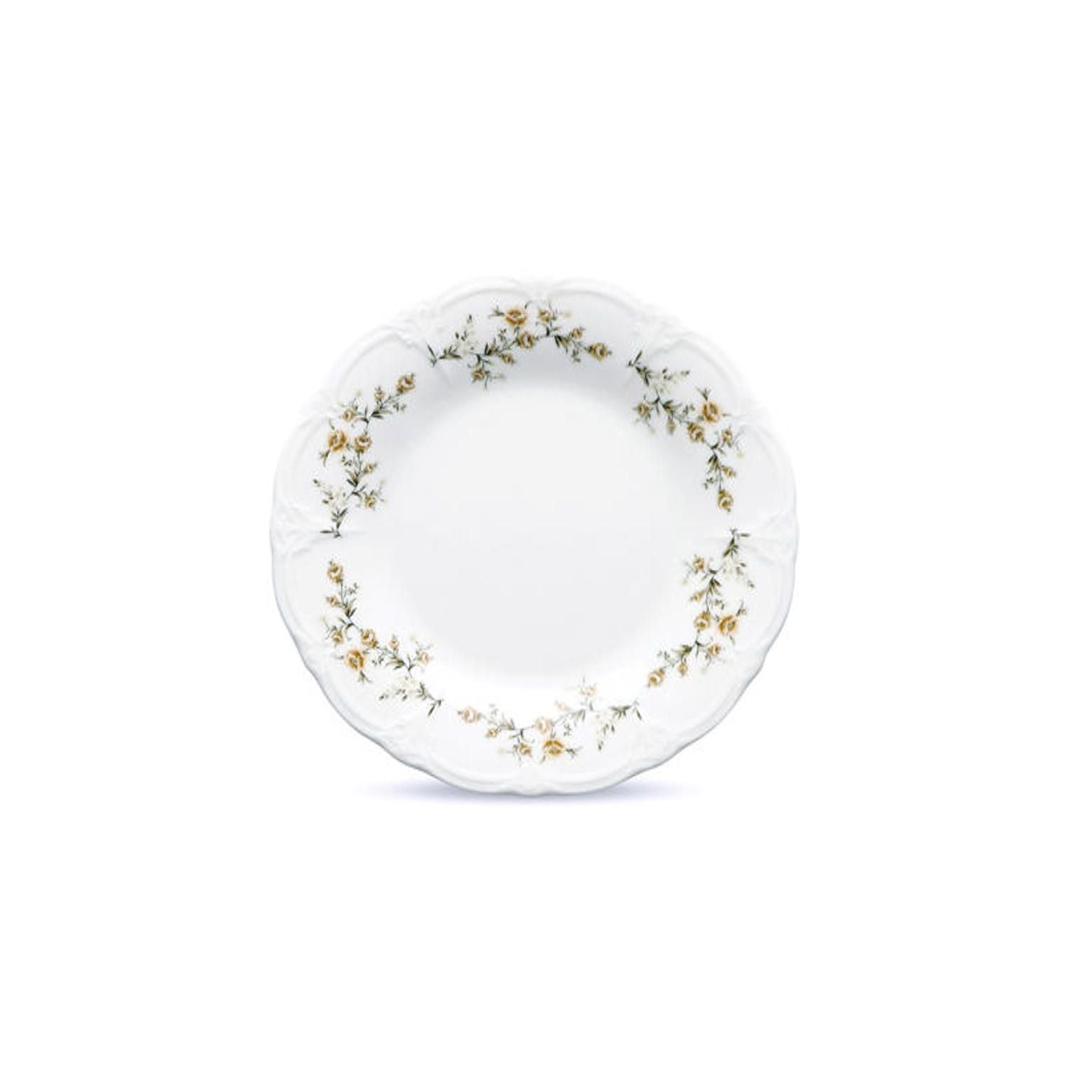 Bonbistro Retro Flower Brown dessertbord 20.5cm