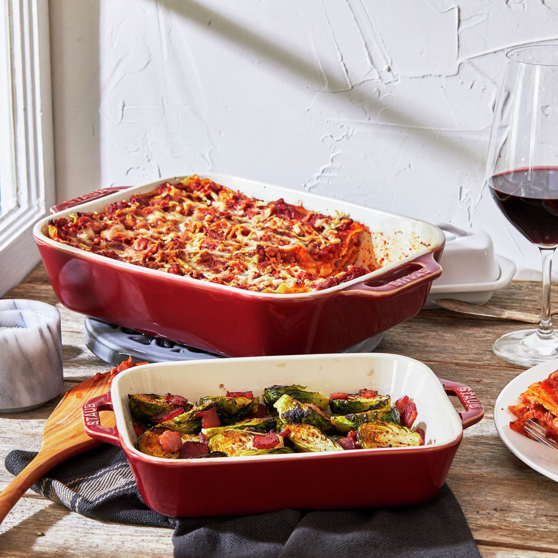 Staub ovenschaal set van 2 - Oosterlinck