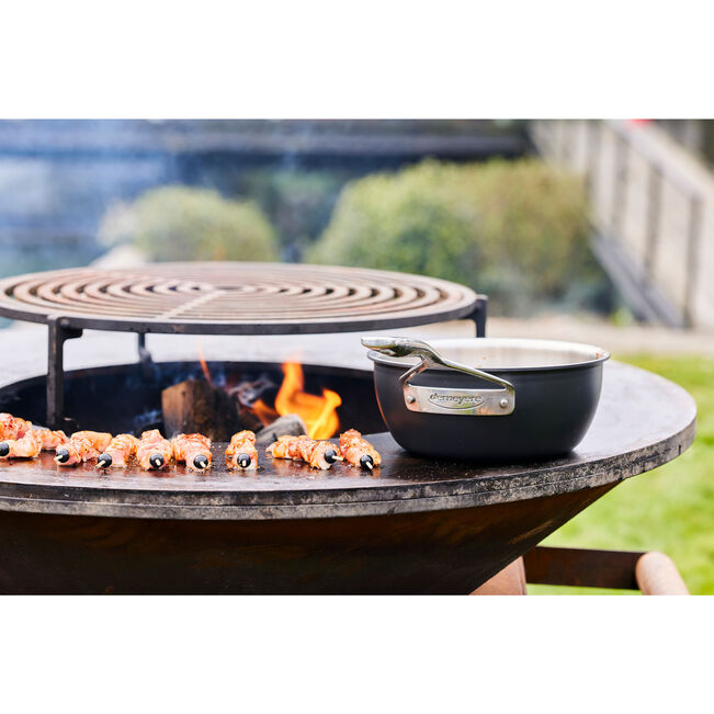 Demeyere black sauteuse met deksel 20cm - Oosterlinck