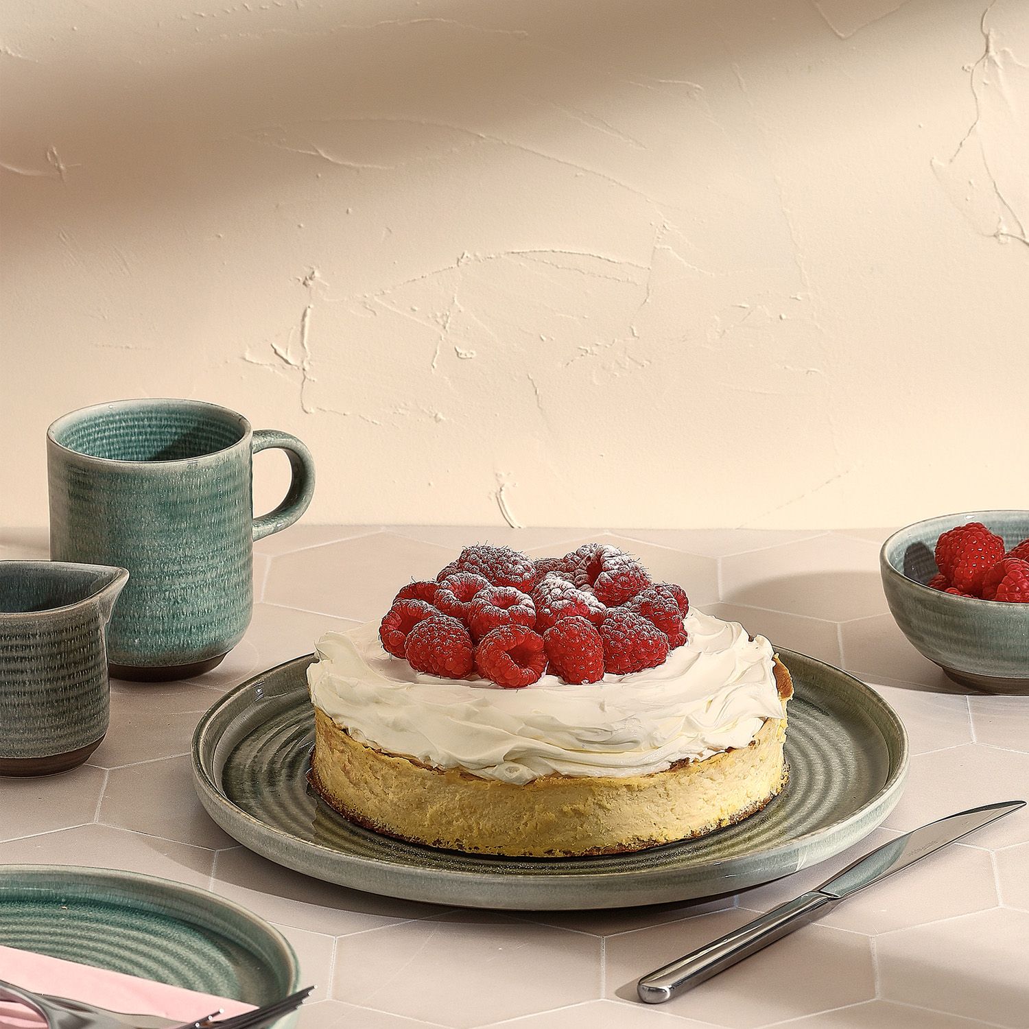 Salt&Pepper Cameo Plat bord 27,5cm groen