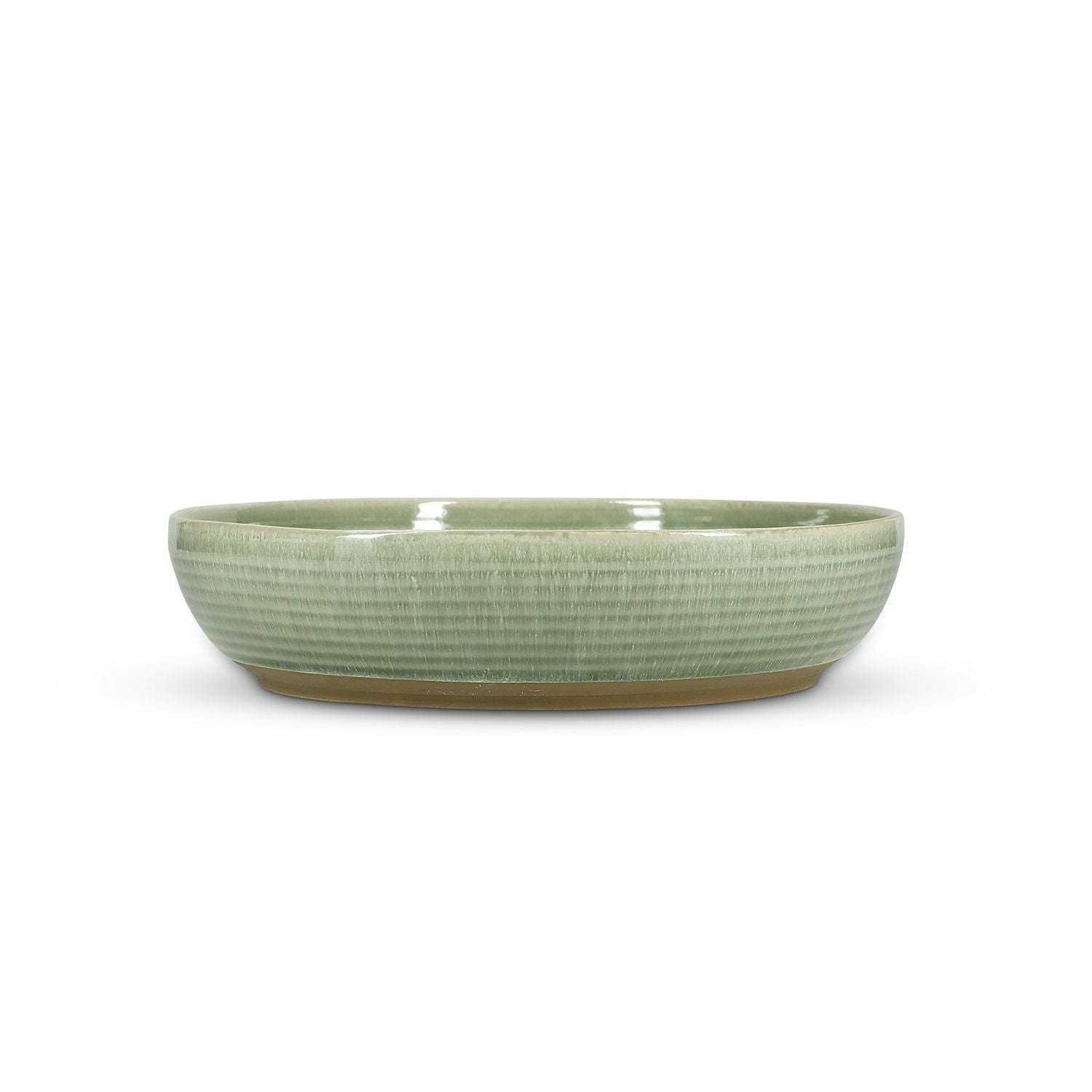 Salt&Pepper Cameo Serveerschaal 32xH7,5cm groen