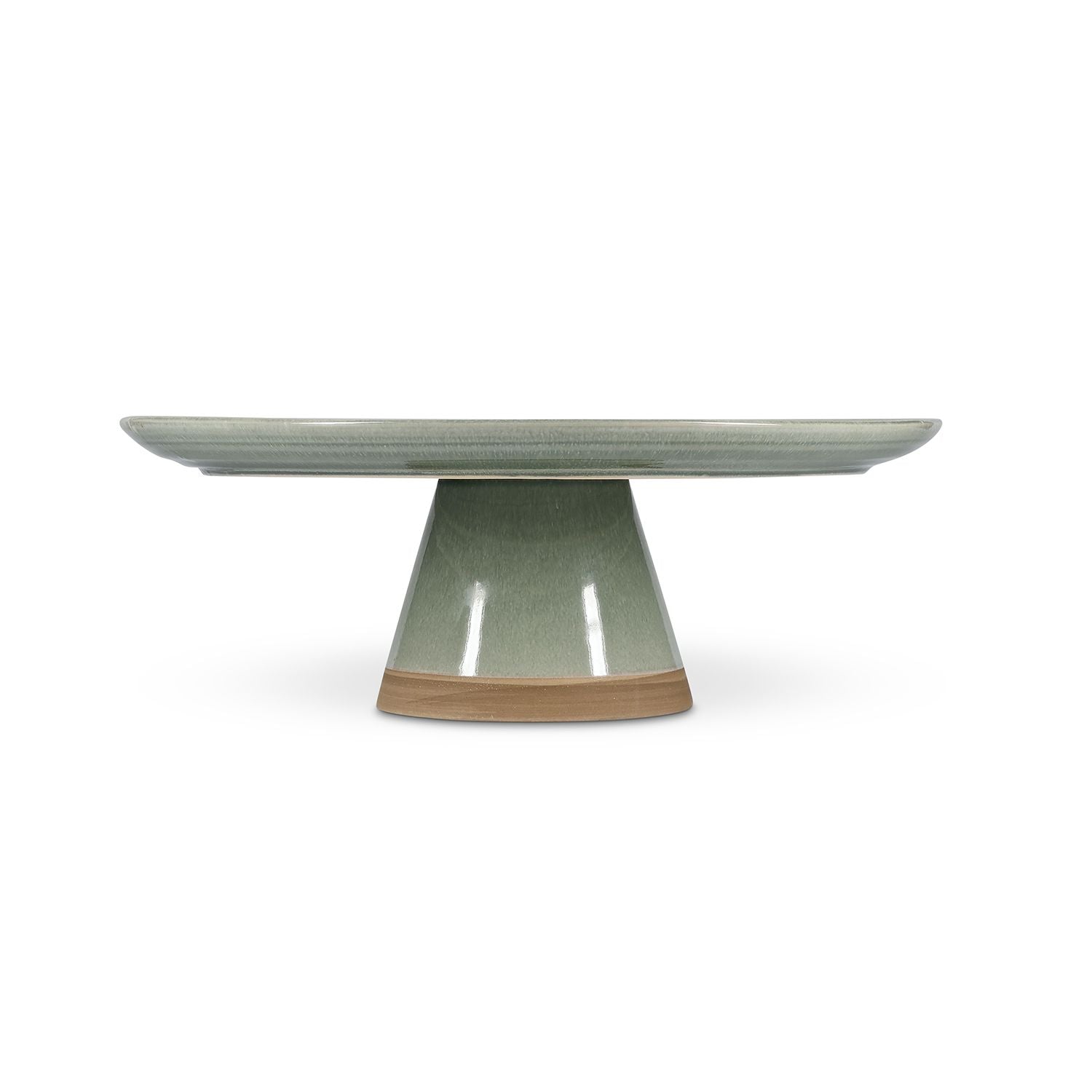 Salt&Pepper Cameo Taartplateau 33,5xH12cm groen