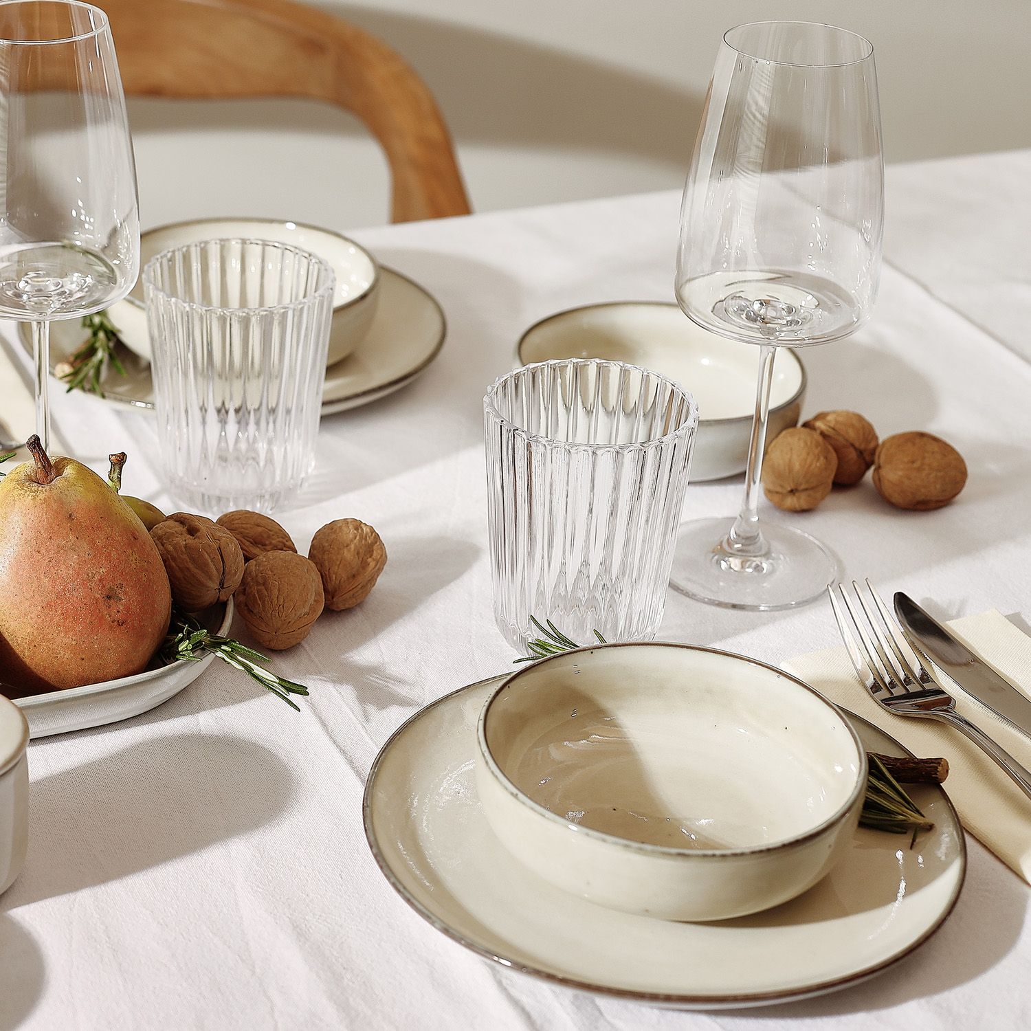 Salt&Pepper Meridian kom 13x4cm ivoor 4+2 gratis