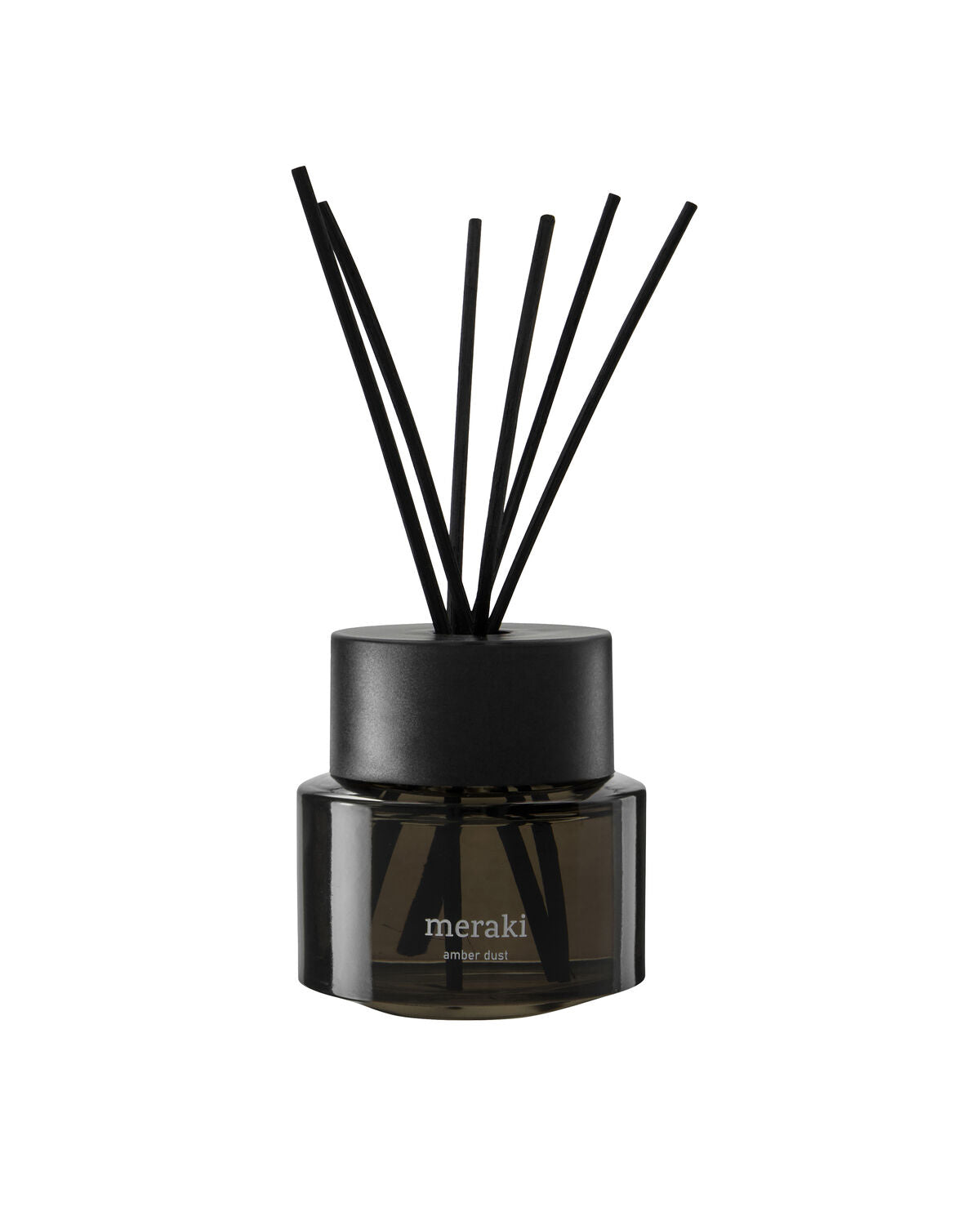Meraki luxe diffuser van 100 ml voor geurstokjes, stijlvol glazen design in neutrale kleur