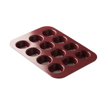 Point virgule bakvorm voor 12 muffins/cupcakes