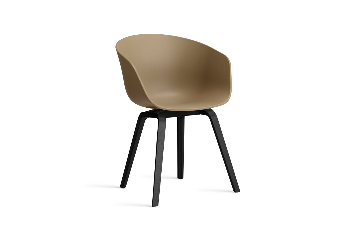 HAY - About a chair AAC22 - onderstel zwart gelakte eik - diverse kleuren - Oosterlinck