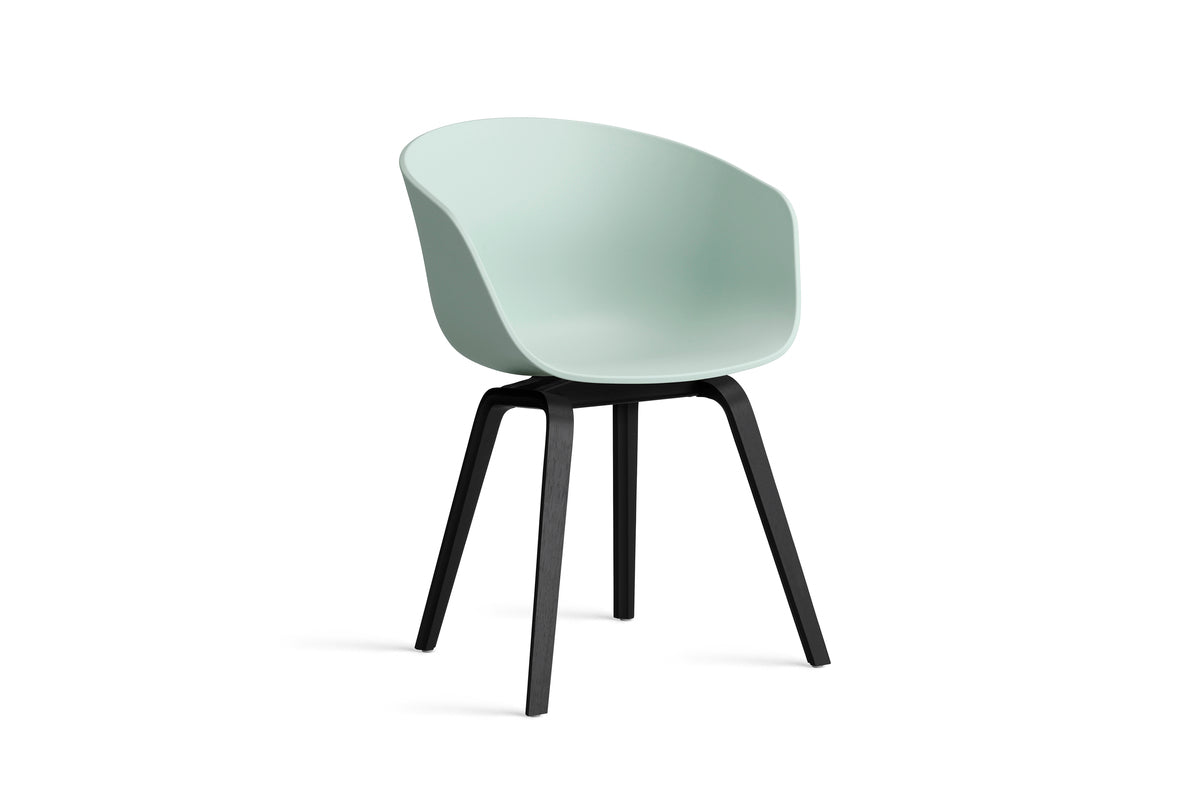 HAY - About a chair AAC22 - onderstel zwart gelakte eik - diverse kleuren - Oosterlinck