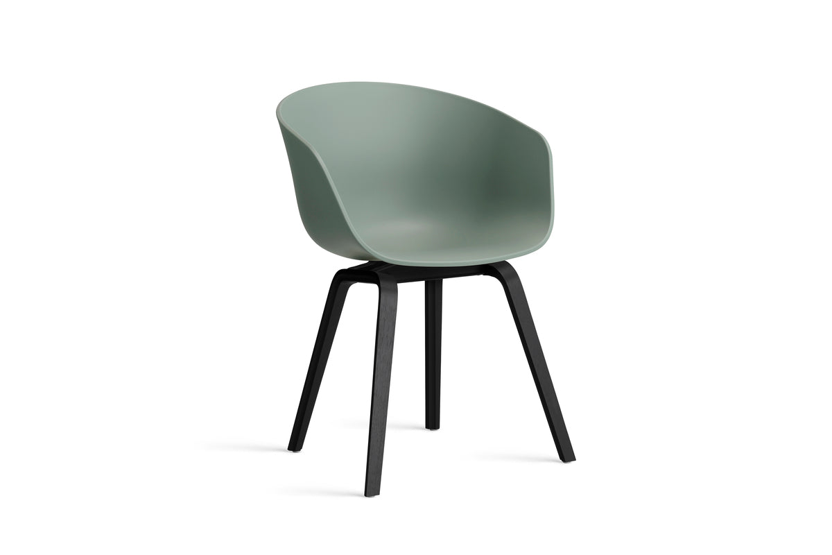 HAY - About a chair AAC22 - onderstel zwart gelakte eik - diverse kleuren - Oosterlinck