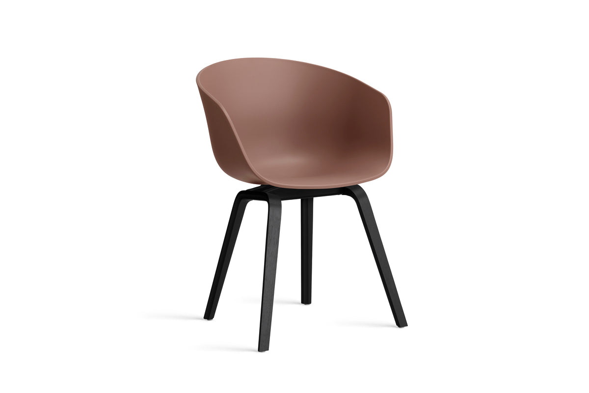 HAY - About a chair AAC22 - onderstel zwart gelakte eik - diverse kleuren - Oosterlinck