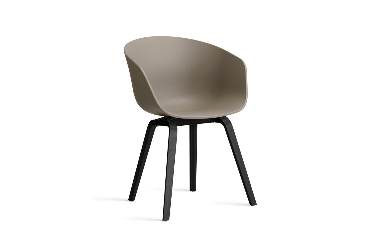 HAY - About a chair AAC22 - onderstel zwart gelakte eik - diverse kleuren - Oosterlinck