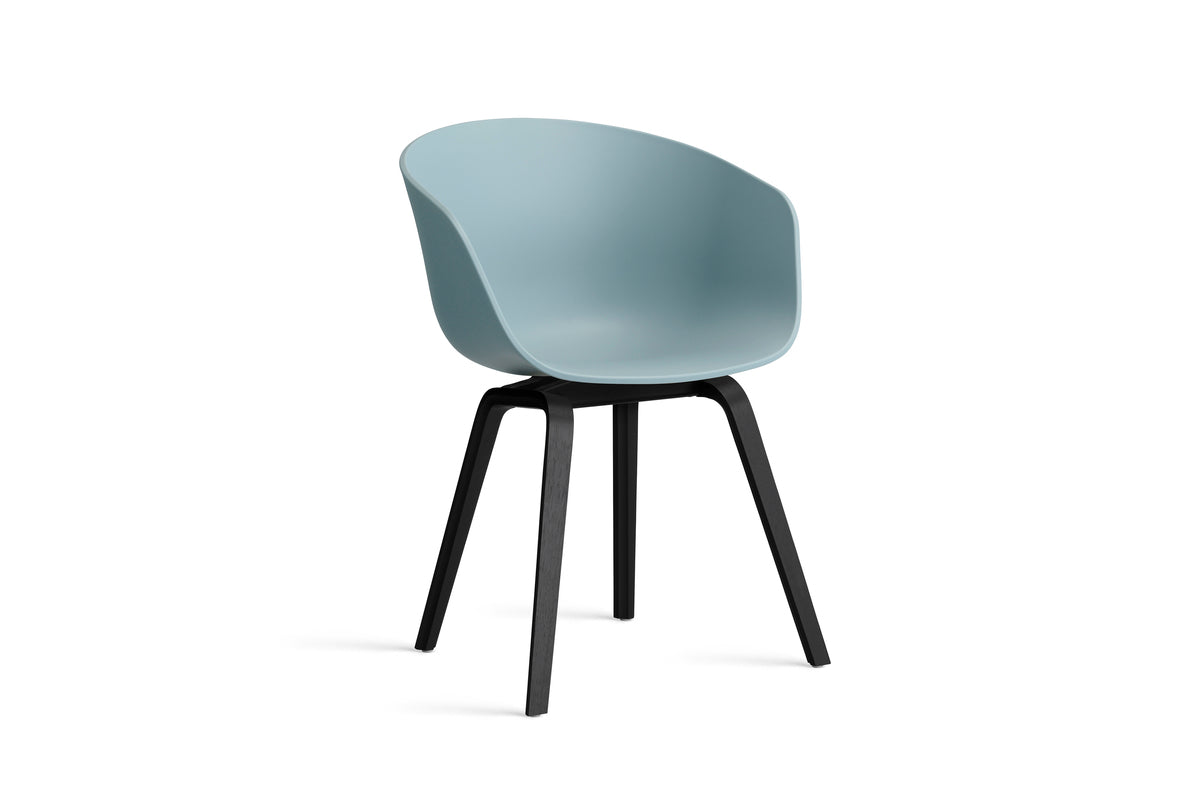 HAY - About a chair AAC22 - onderstel zwart gelakte eik - diverse kleuren - Oosterlinck