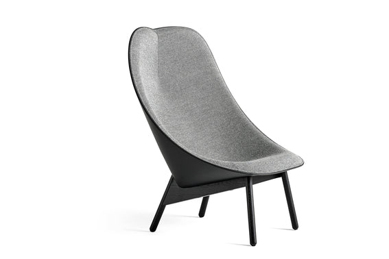 Hay Uchiwa lounge + GRATIS ottoman - Hallingdal 166/ Sierra black - Oosterlinck