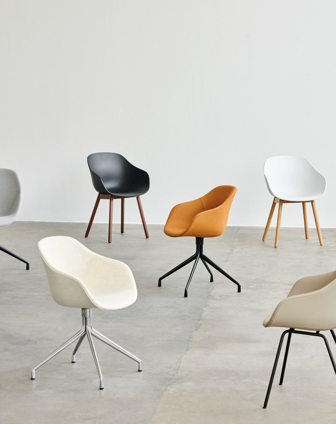 HAY - About a Chair AAC 220 - onderstel gepolijst alu - diverse kleuren - Oosterlinck