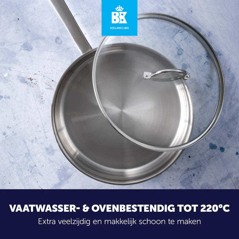 BK Bright roestvrijstalen hapjespan 28cm -30%