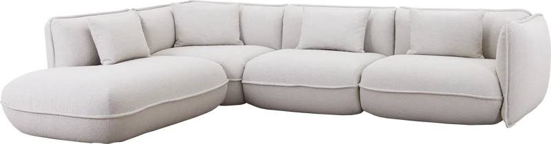Vilmers Clover sofa 3 zit + open einde links - Beryl rainy day