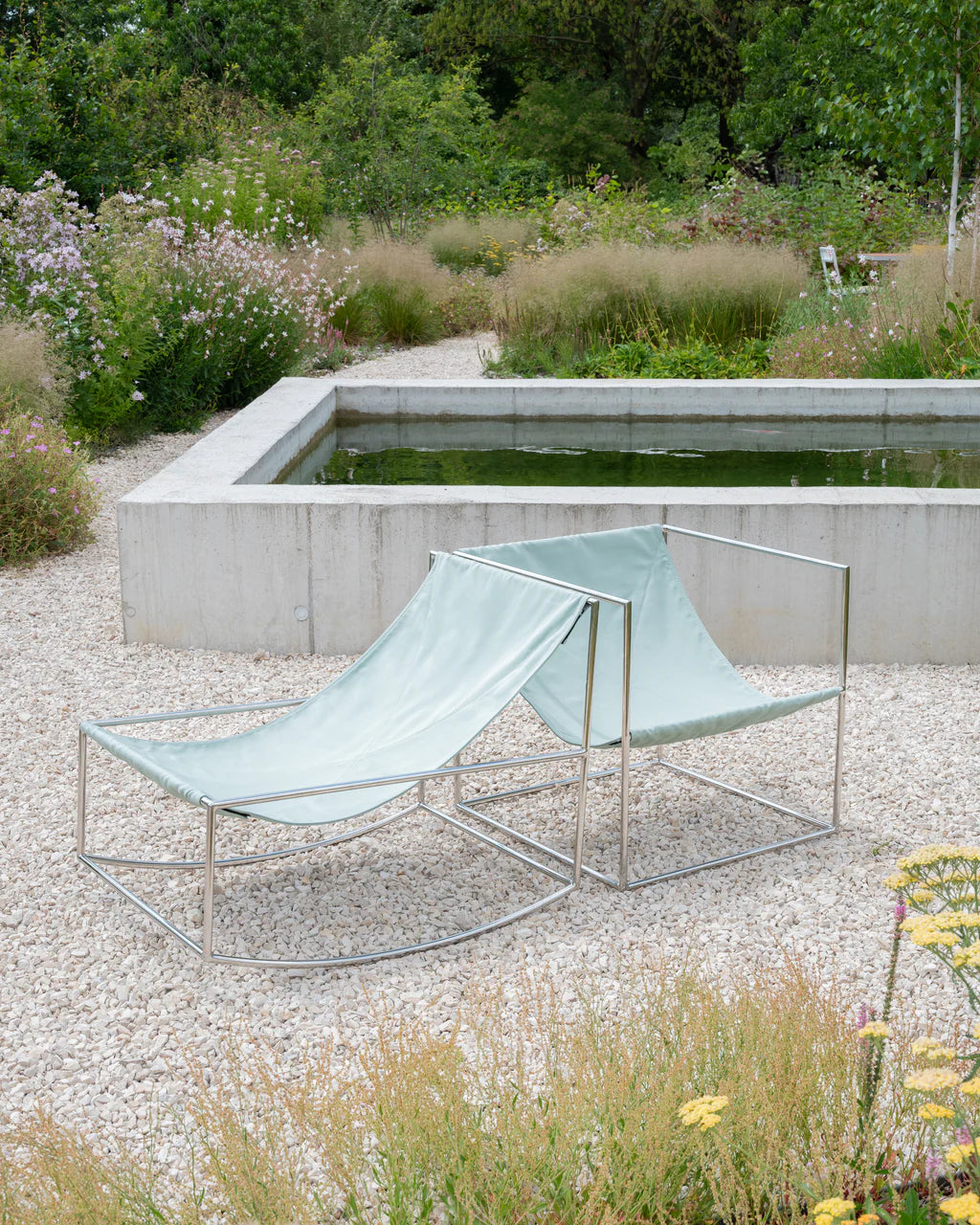 Valerie Objects Rocking chair stainless steel - Muller Van Severen