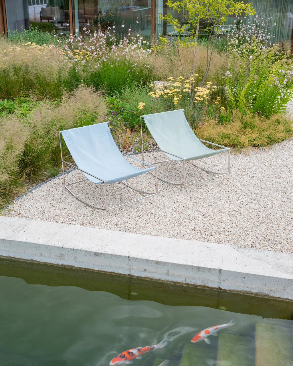 Valerie Objects Rocking chair stainless steel - Muller Van Severen