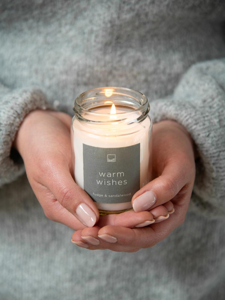LEEFF Jar candle large - diverse opschriften - Oosterlinck