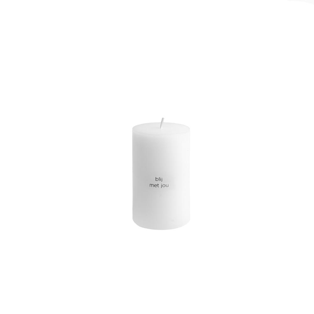 LEEFF Pillar candle / kaars met boodschap - diverse - Oosterlinck