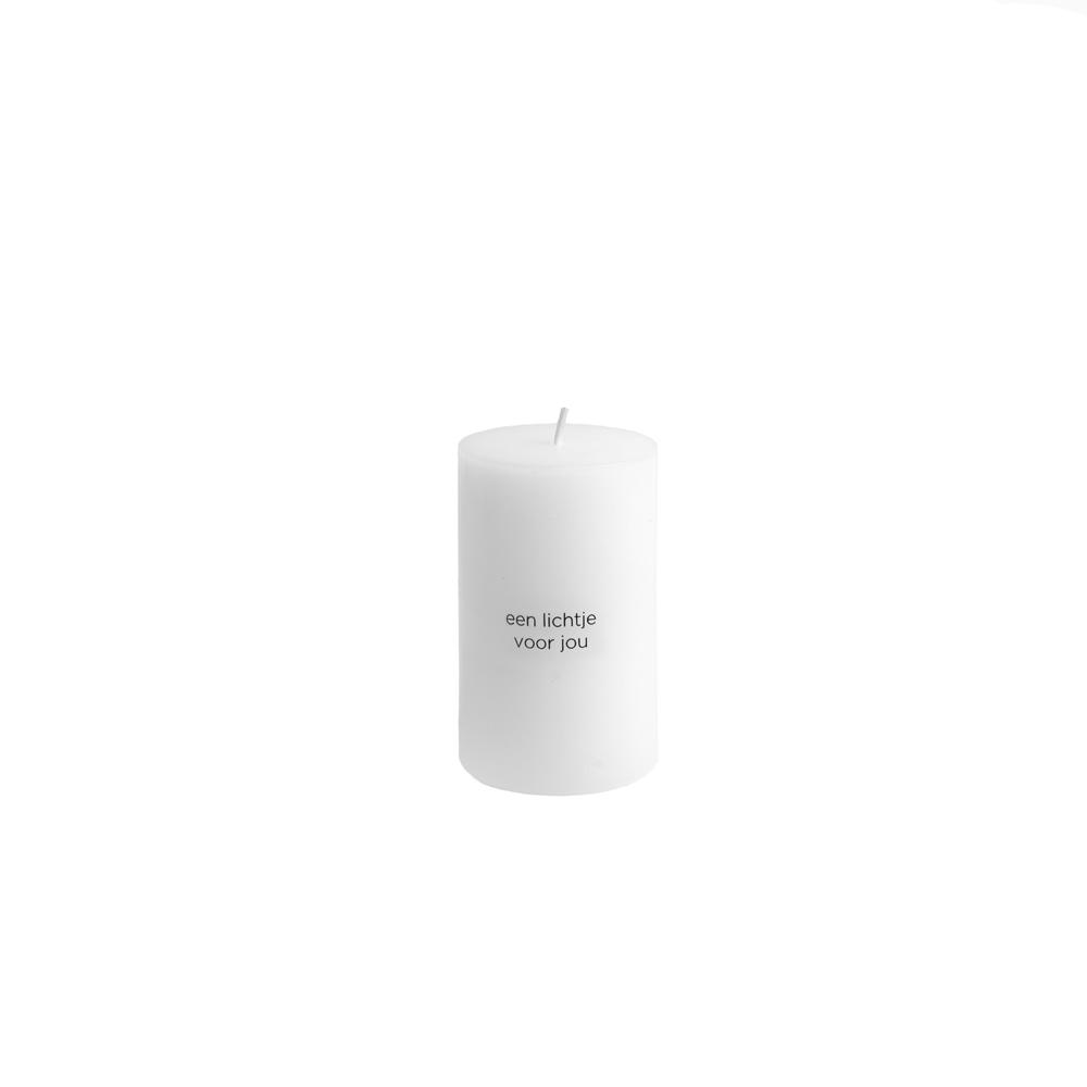 LEEFF Pillar candle / kaars met boodschap - diverse - Oosterlinck