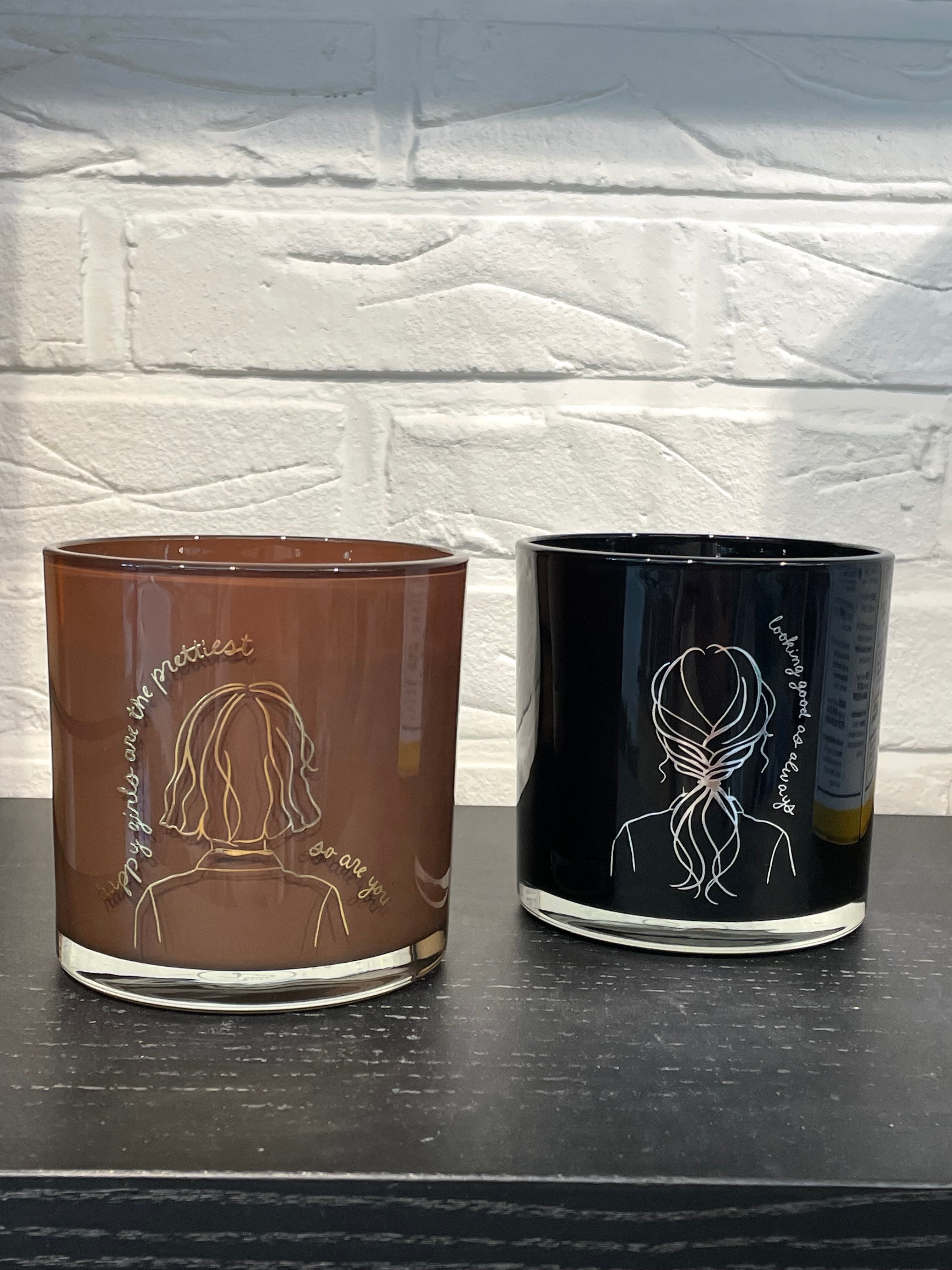 ZUSSS geurkaars glas meisje positieve boodschap