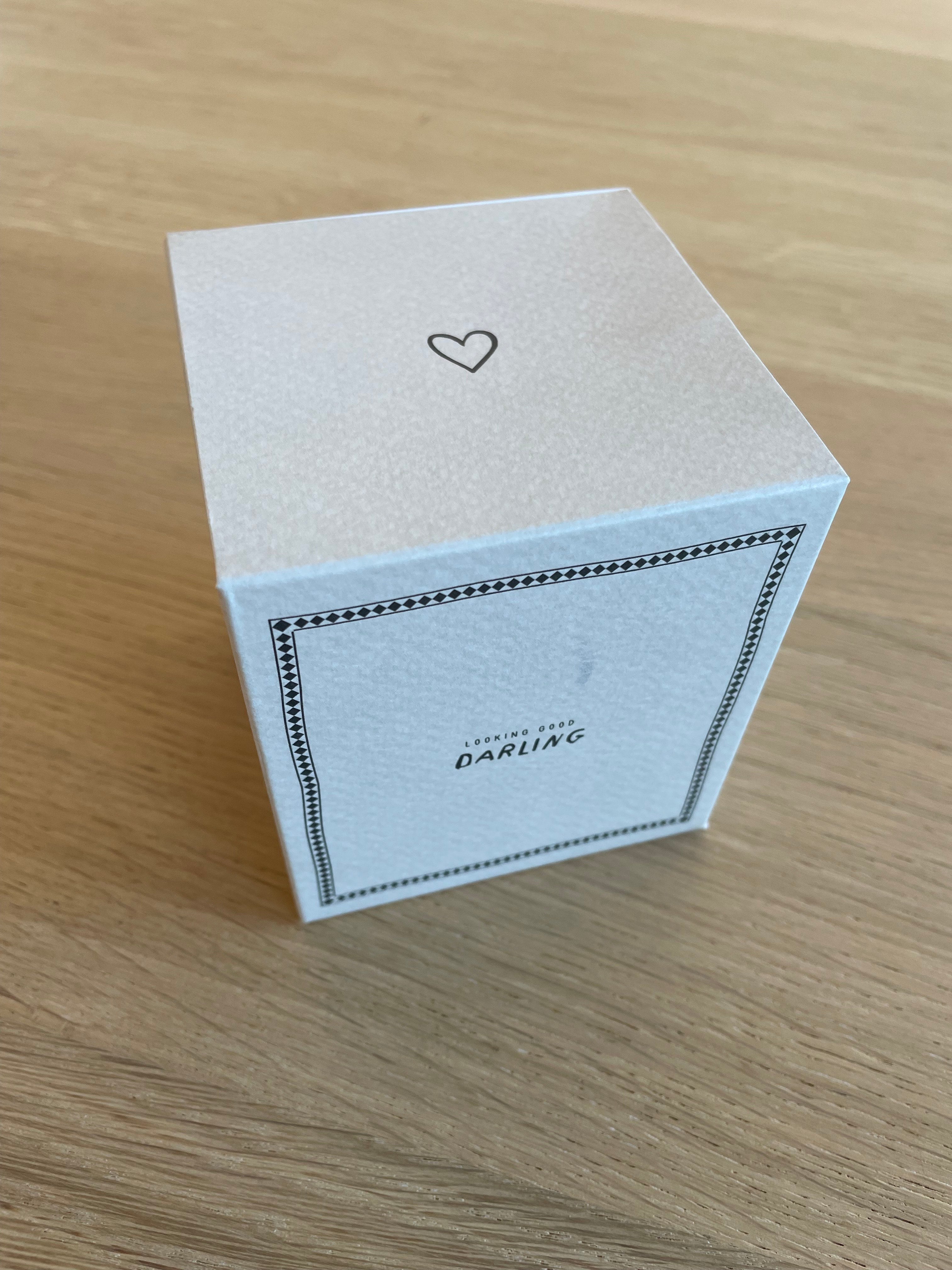 ZUSSS Geurkaars keramiek 'darling' geschenkdoosje
