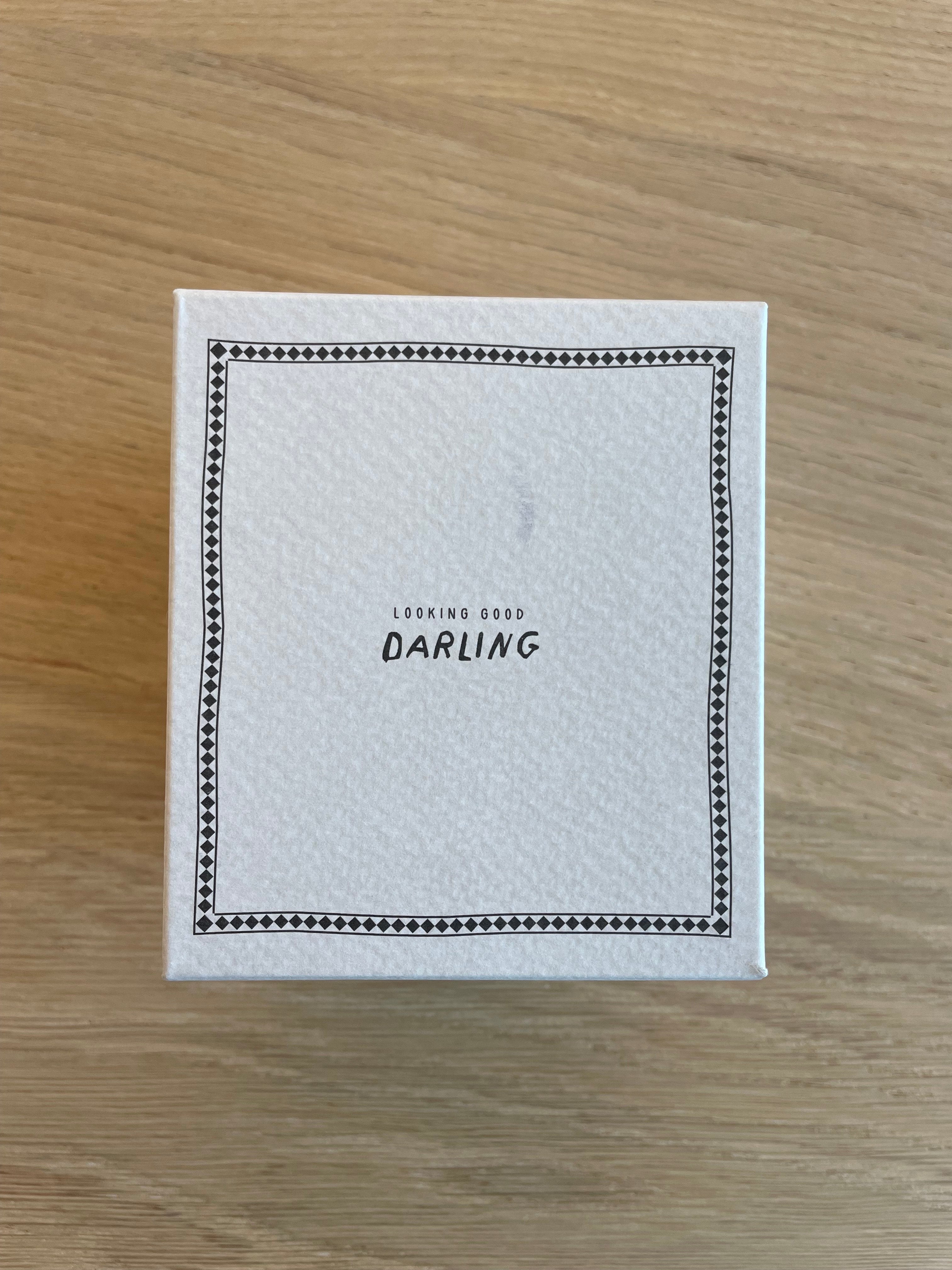 ZUSSS Geurkaars keramiek 'darling' geschenkdoosje