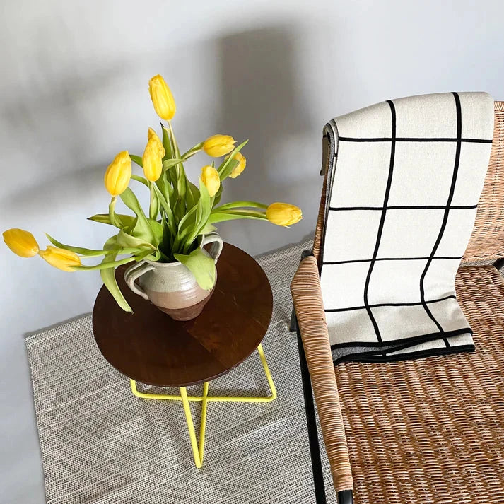 Sophie Home - Grid throw mono - Oosterlinck