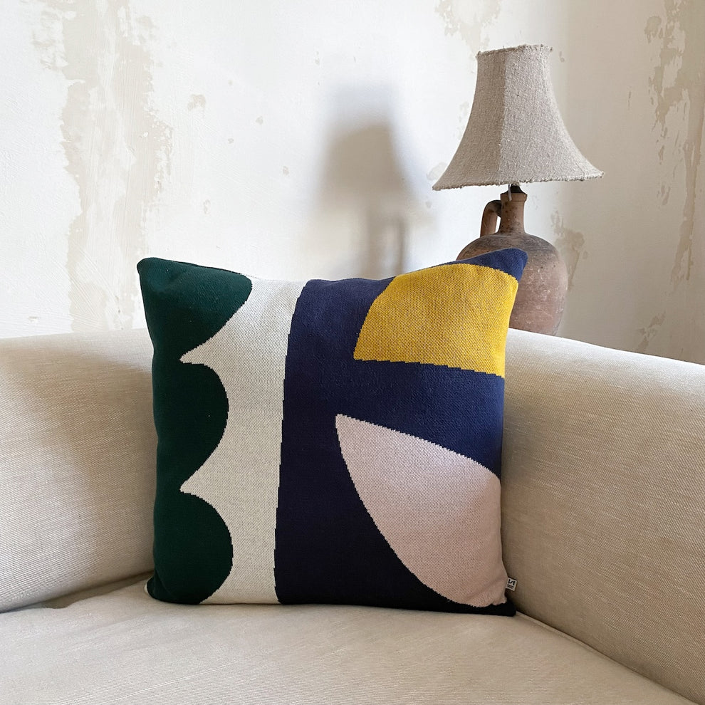 Sophie Home Kussen Orbi navy - Oosterlinck