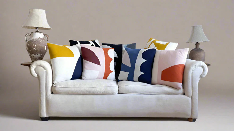 Sophie Home Kussen Orbi cobalt - Oosterlinck