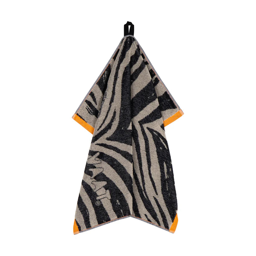 VAAT Handdoeken giftset I Love Zebra zwart