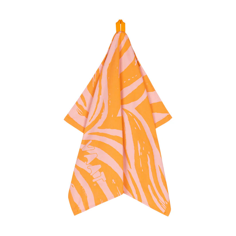 VAAT Handdoeken giftset I Love Zebra oranje
