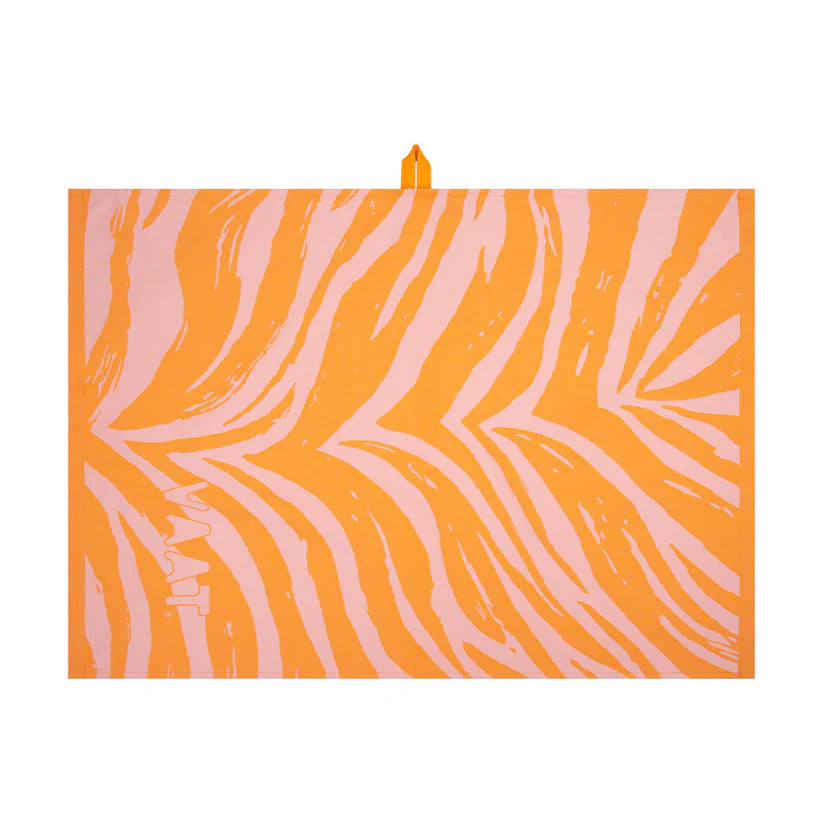 VAAT Handdoeken giftset I Love Zebra oranje