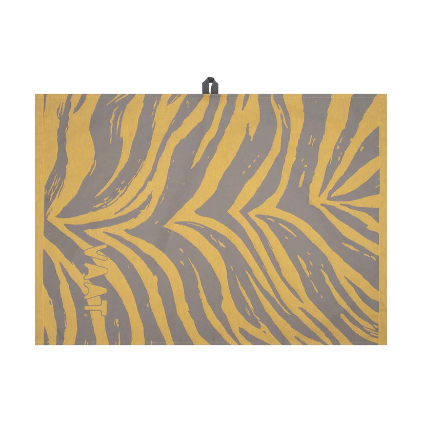 VAAT Handdoeken giftset I Love Zebra geel