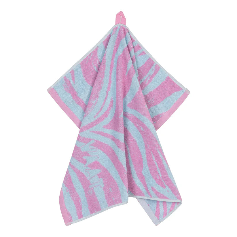 VAAT Handdoeken giftset I Love Zebra roze/blauw