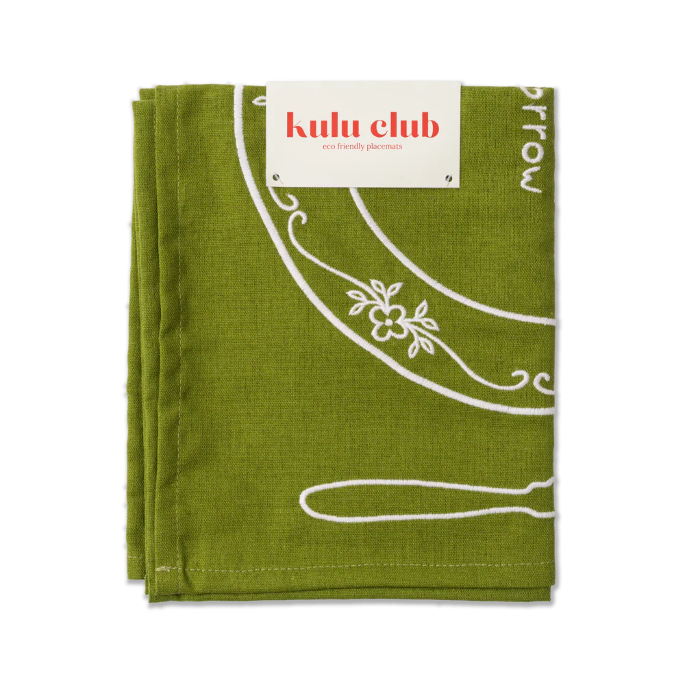 Kulu Club Linnen placemats Diet starts tomorrow / set van 2