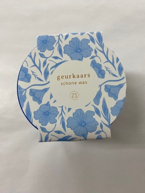ZUSSS Geurkaars in blauw glas Lief, liever, lieveling - Oosterlinck