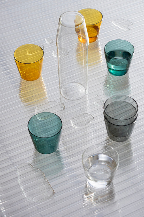 NINE - Set van 2 glazen "Milk" - diverse kleuren - Oosterlinck