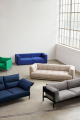 Hay - Mags sofa 2,5-zit combinatie 1 - Hallingdal 116 grijs - Oosterlinck